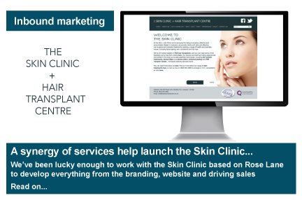 A synergy of services help launch the Skin Clinic... We've been lucky enough to work with the Skin Clinic based on Rose Lane to develop everything from the branding, website and driving sales. Read on...